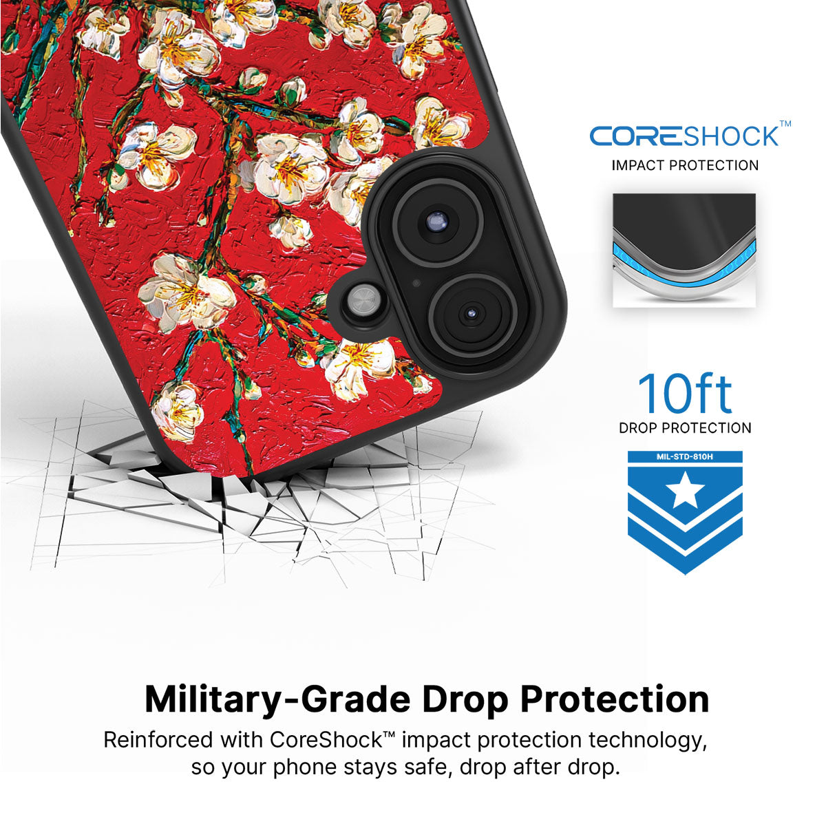 Crimson Blossom - iPhone 16 Plus Case #case type_core (magsafe), #case type_core (non magsafe)