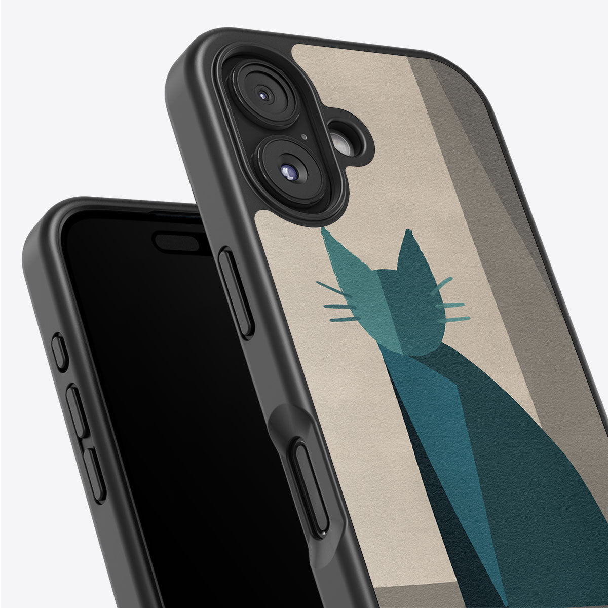 Cubist Feline - iPhone 16 Plus Case #case type_core (non magsafe)