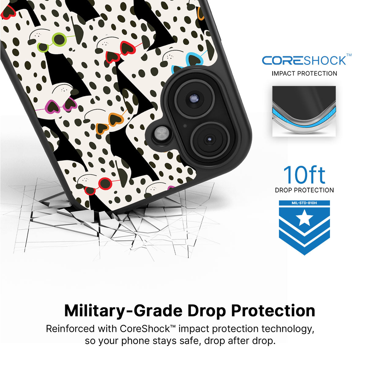 Dalmatian Dog - iPhone 16 Plus Case, #case type_core (magsafe), #case type_core (non magsafe)