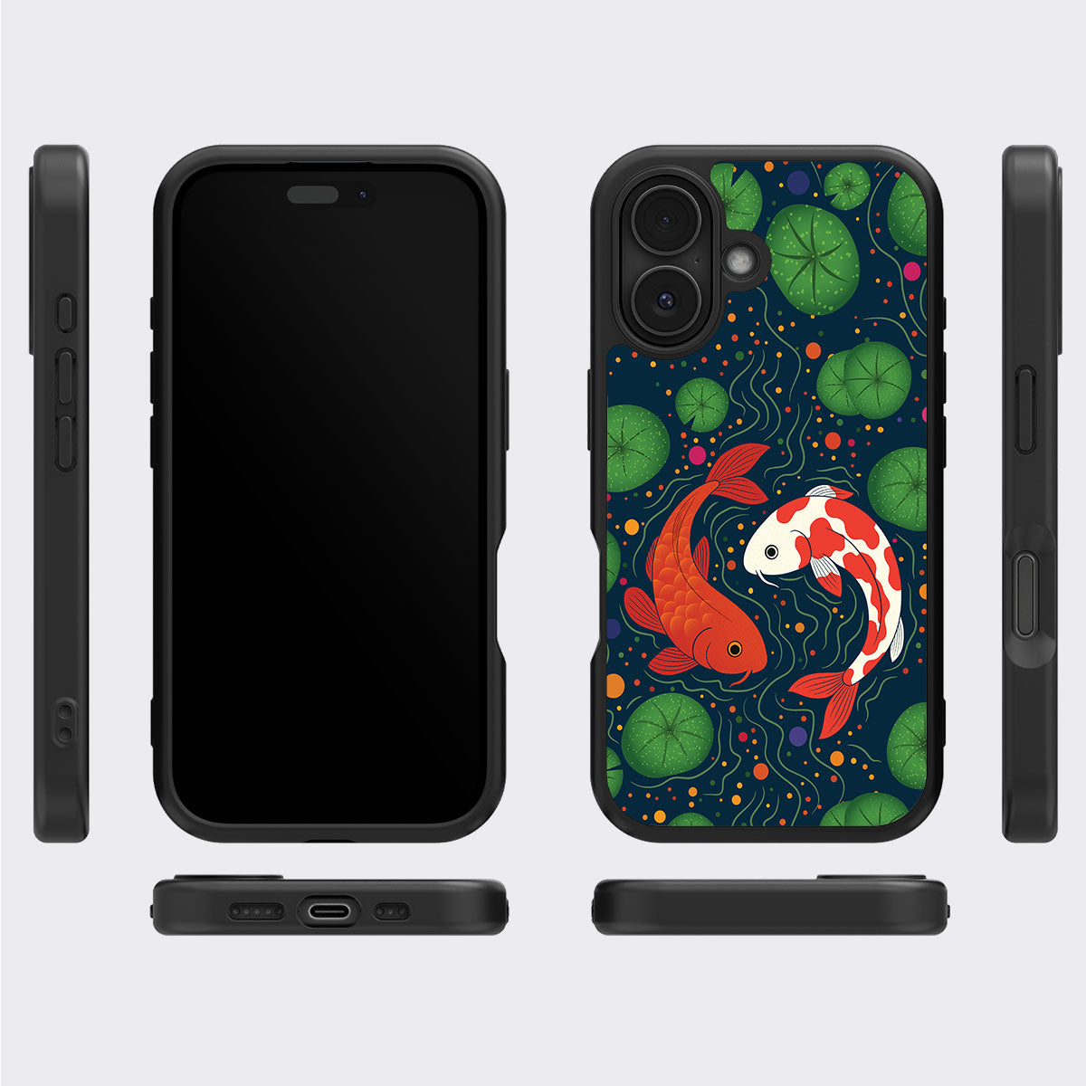 Koi Fish - iPhone 16 Plus Case, #case type_core (magsafe), #case type_core (non magsafe)