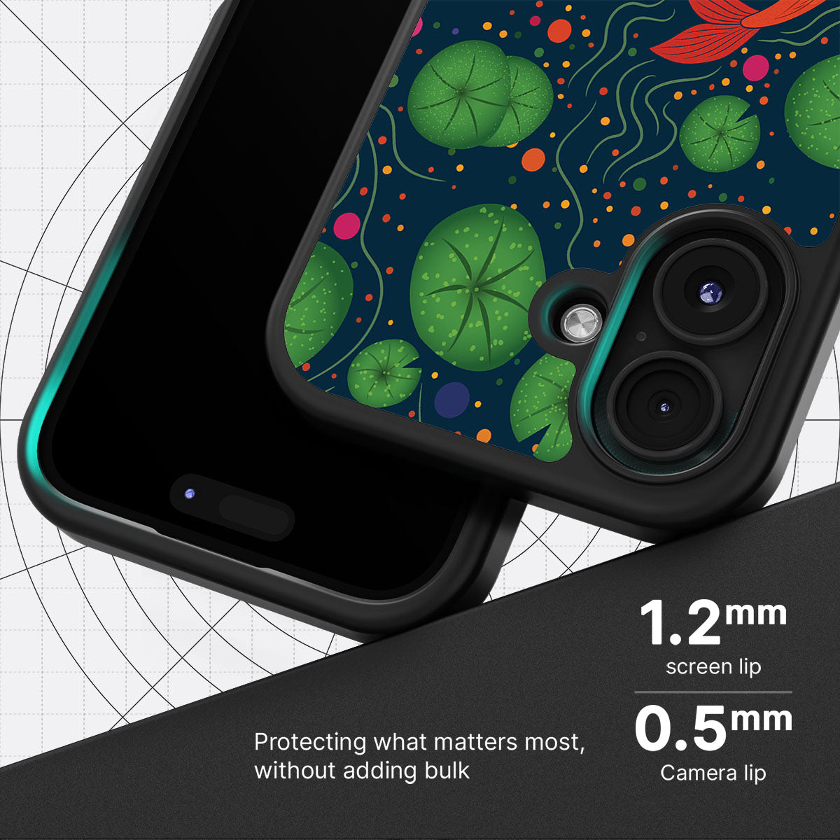 Koi Fish - iPhone 16 Plus Case, #case type_core (magsafe), #case type_core (non magsafe)