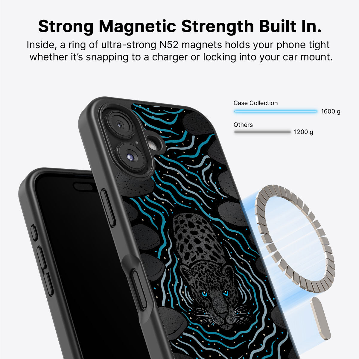 Midnight Panther - iPhone 16 Plus Case, #case type_core (magsafe)