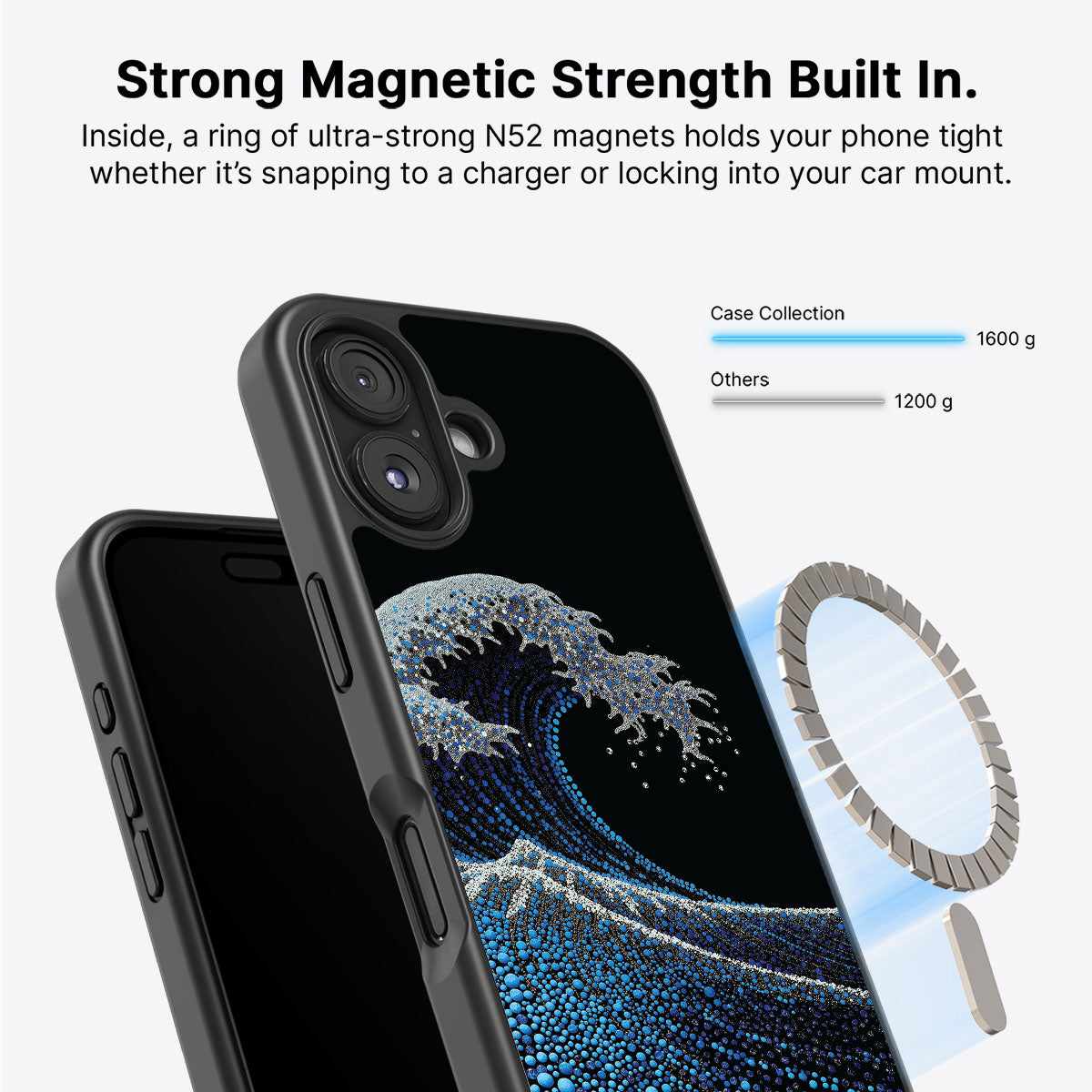 iPhone 16 Plus Case with MagSafe – Midnight Tide