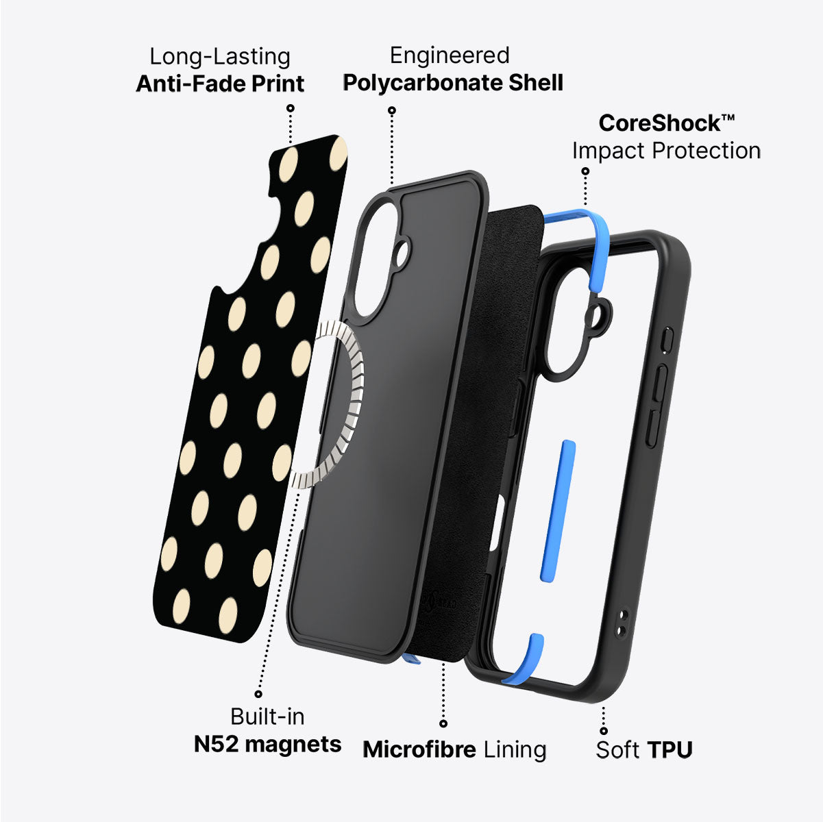 Noir Cream - iPhone 16 Plus Case #case type_core (magsafe)