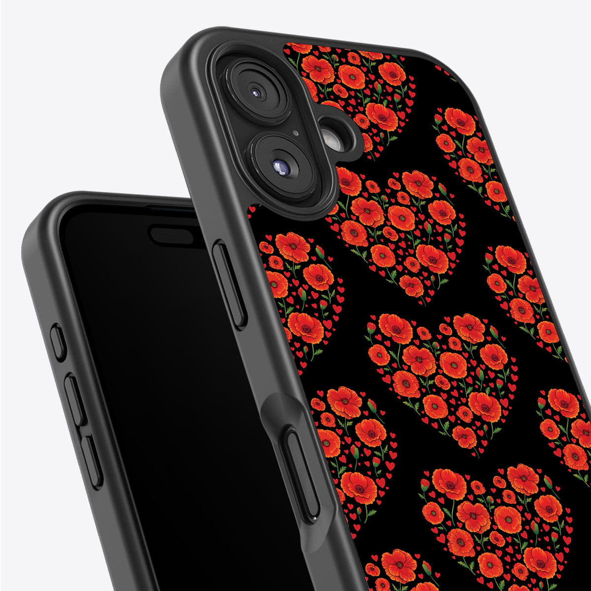 Poppy Heart - iPhone 16 Plus Case #case type_core (non magsafe)