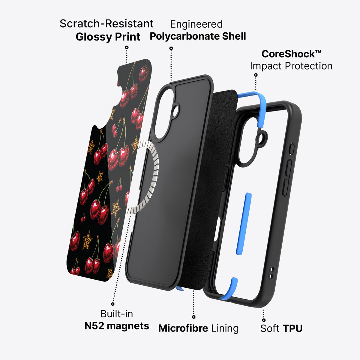 iPhone 16 Plus case construction – Rebel Cherry phone case
