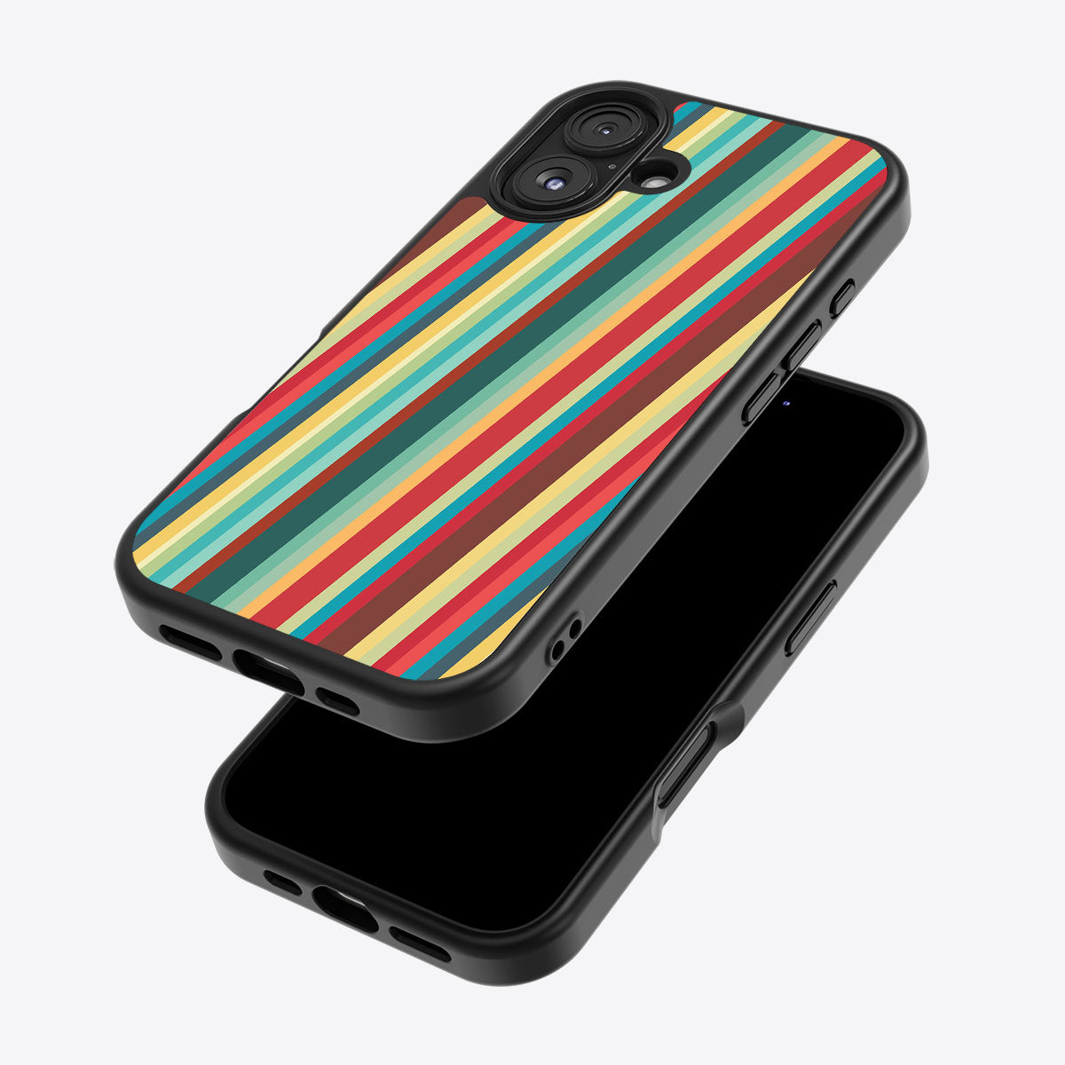 Retro Stripes - iPhone 16 Plus Case