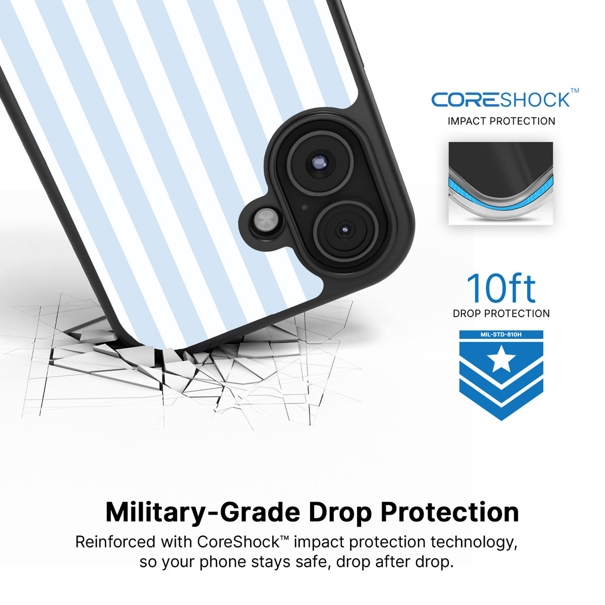 Riviera iPhone 16 Plus case with drop protection
