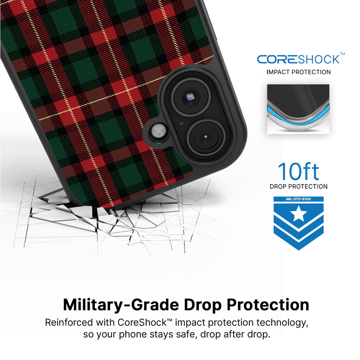 Royal Tartan - iPhone 16 Plus Case #case type_core (magsafe), #case type_core (non magsafe)