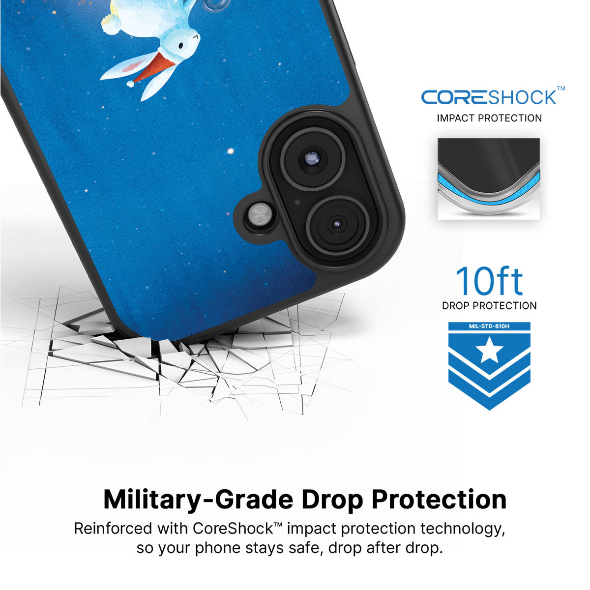 Santa Bunny - iPhone 16 Plus Case #case type_core (magsafe), #case type_core (non magsafe)