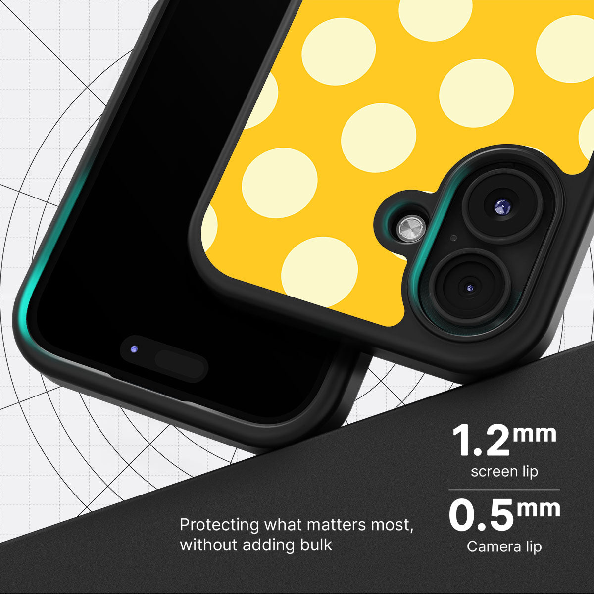 Sunny Dots - iPhone 16 Plus Case #case type_core (magsafe), #case type_core (non magsafe)