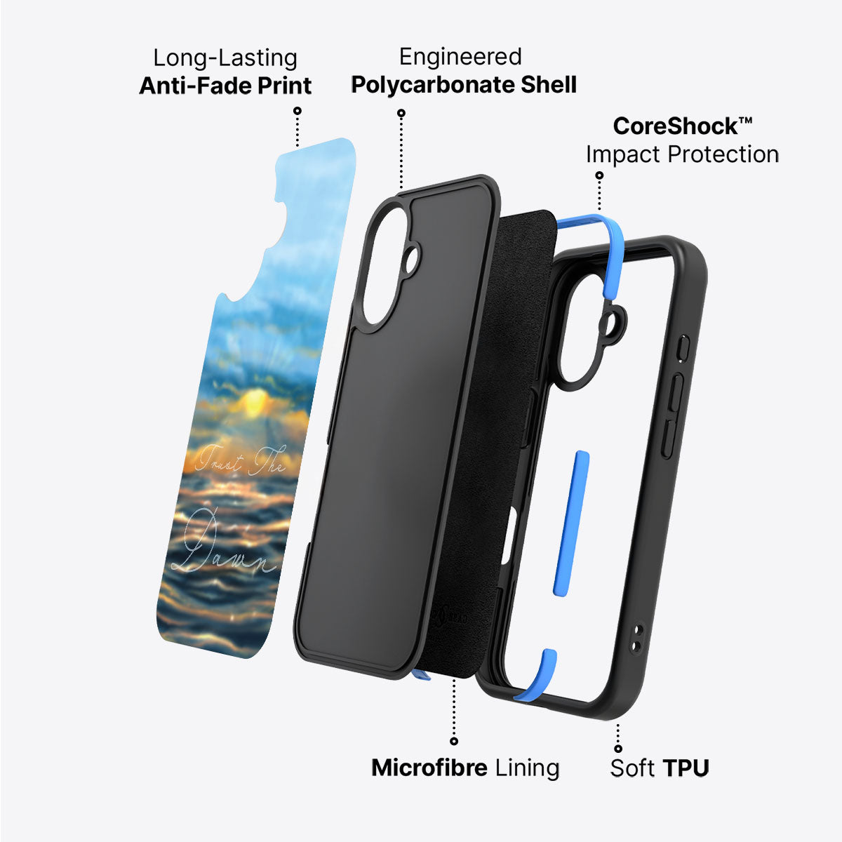 Trust the Dawn - iPhone 16 Plus Case