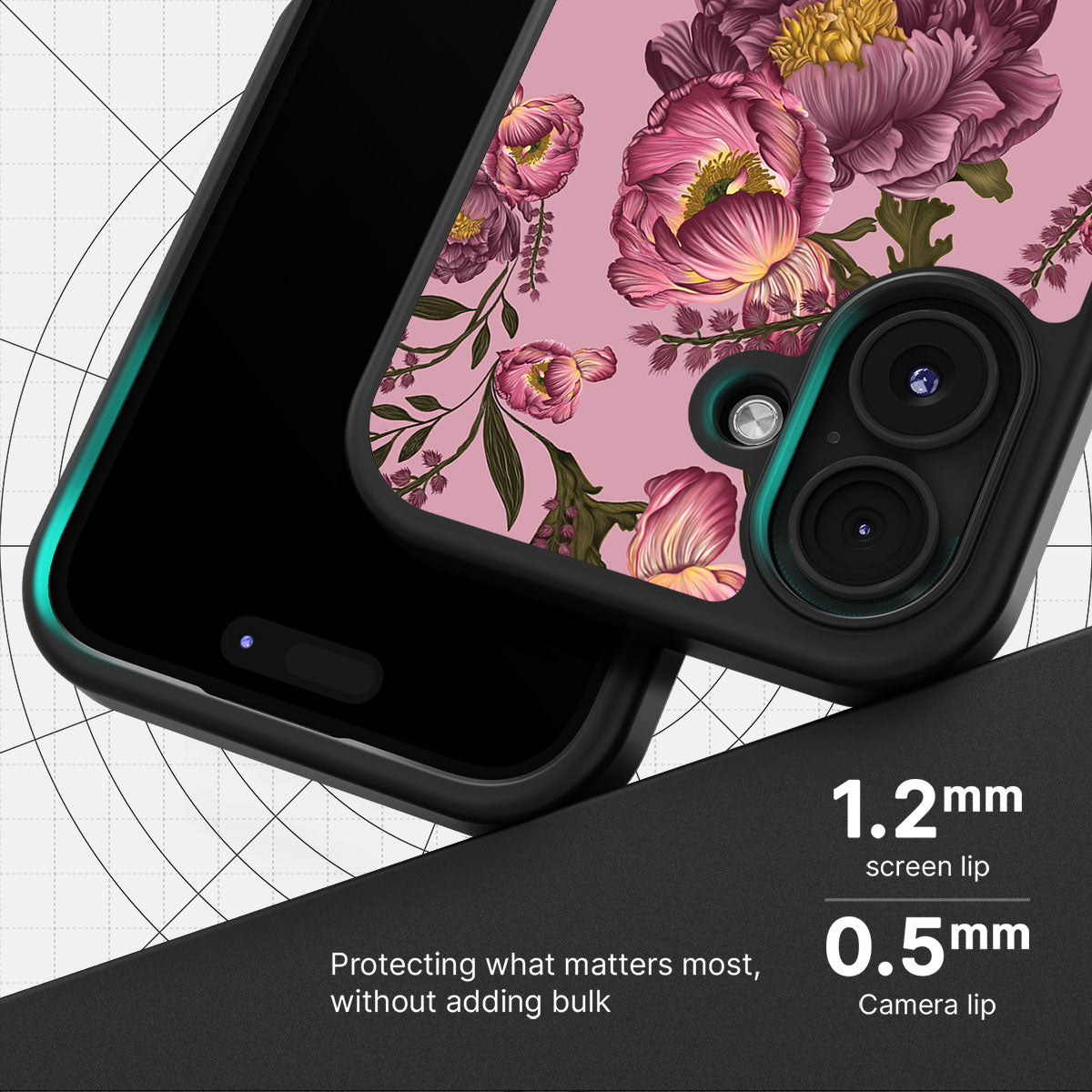 Vintage Blossoms - iPhone 16 Plus Case #case type_core (magsafe), #case type_core (non magsafe)