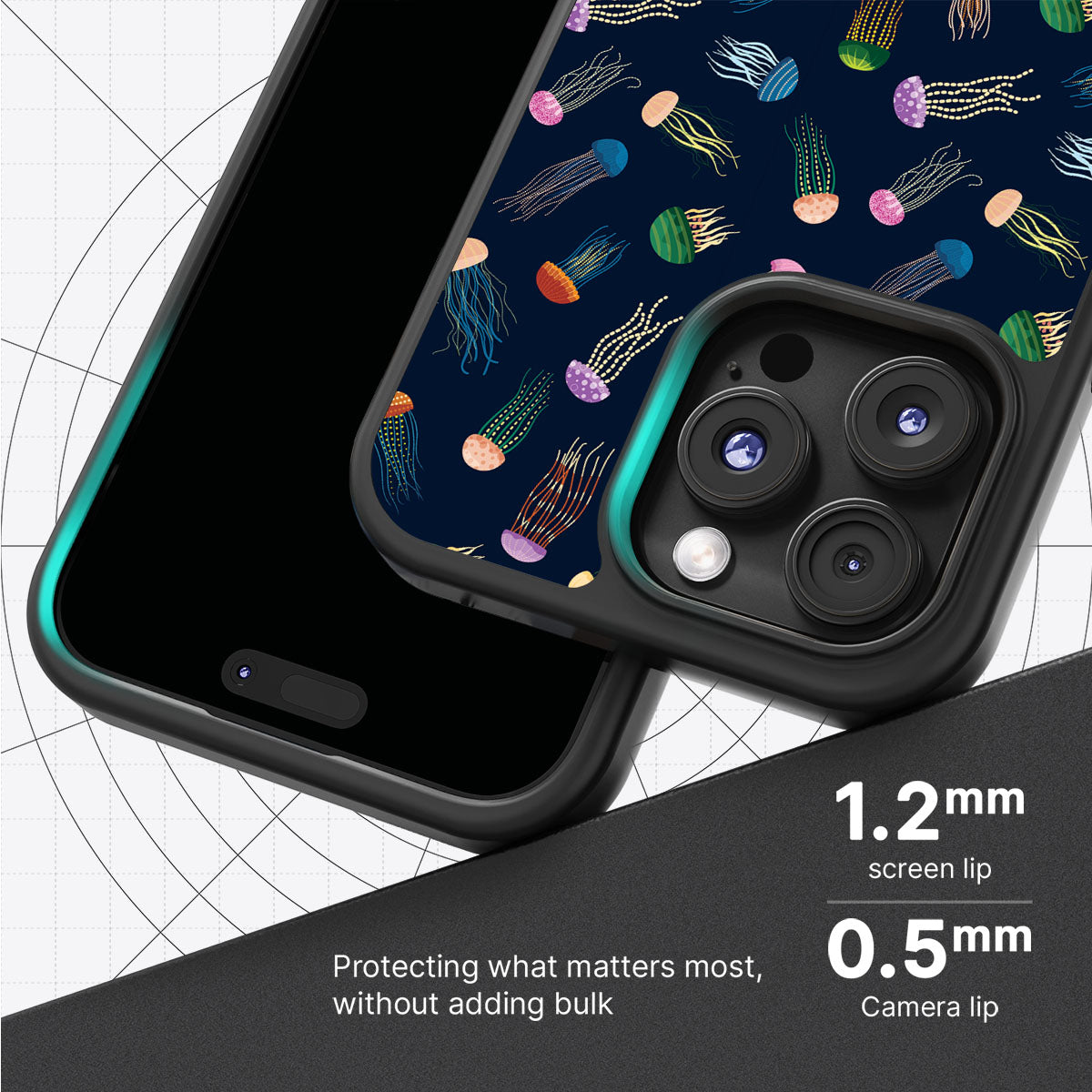 Jellyfish - iPhone 16 Pro Case, #case type_core (magsafe), #case type_core (non magsafe)