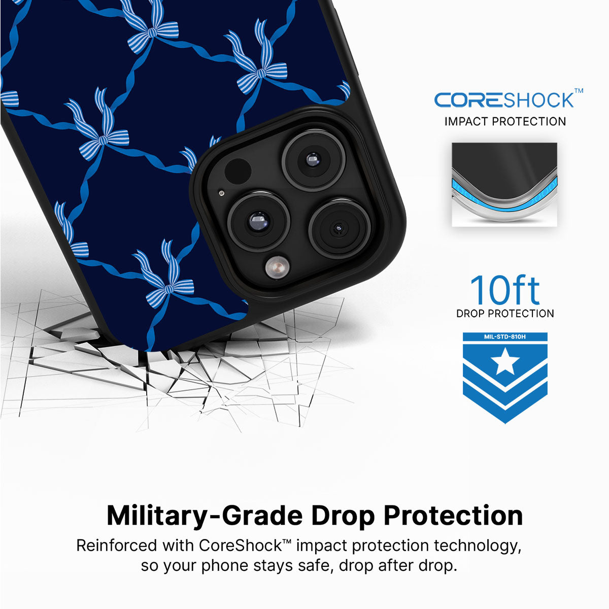 Azure Elegance - iPhone 16 Pro Case