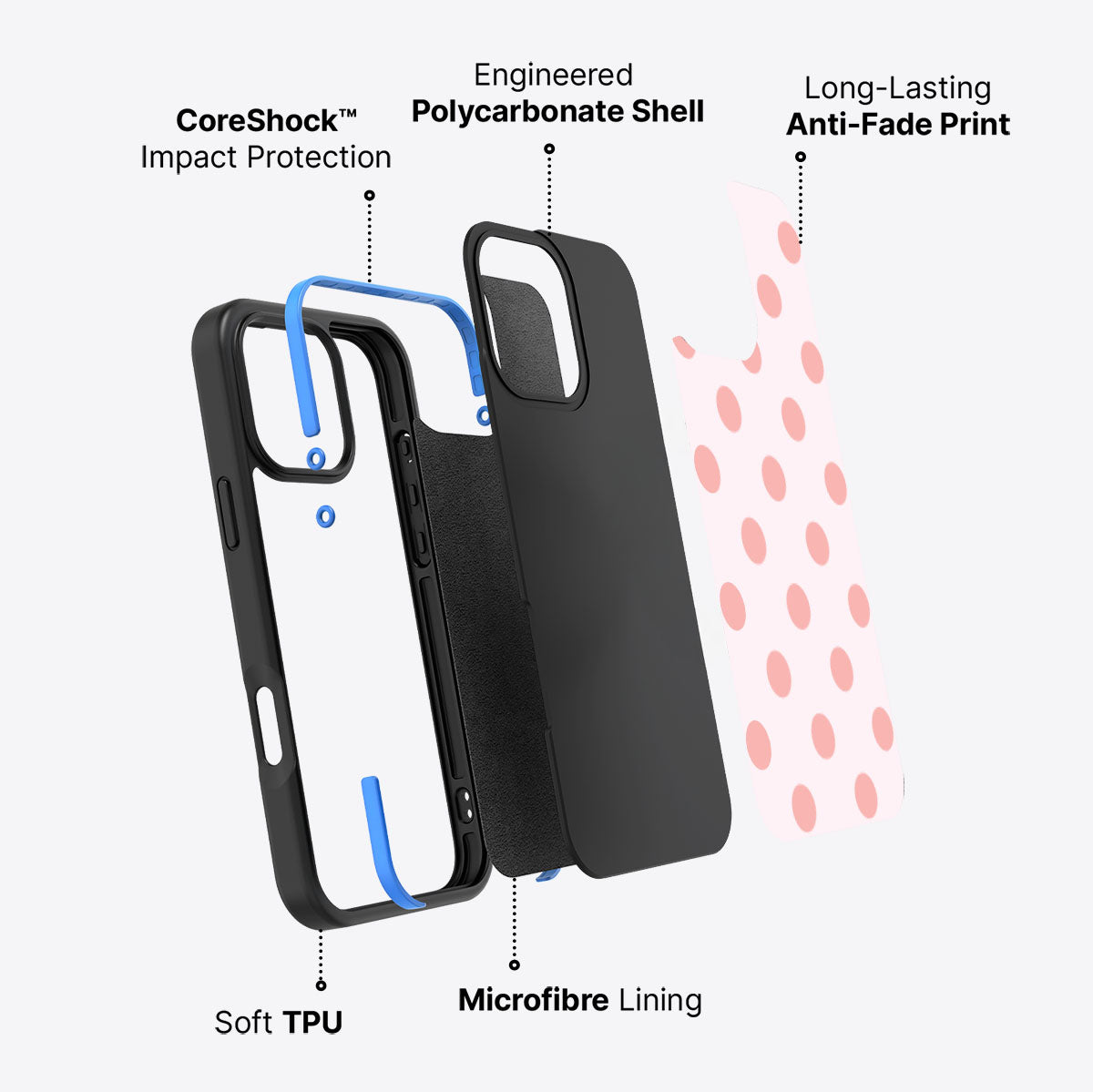 Blush Pearl - iPhone 16 Pro Case #case type_core (non magsafe)