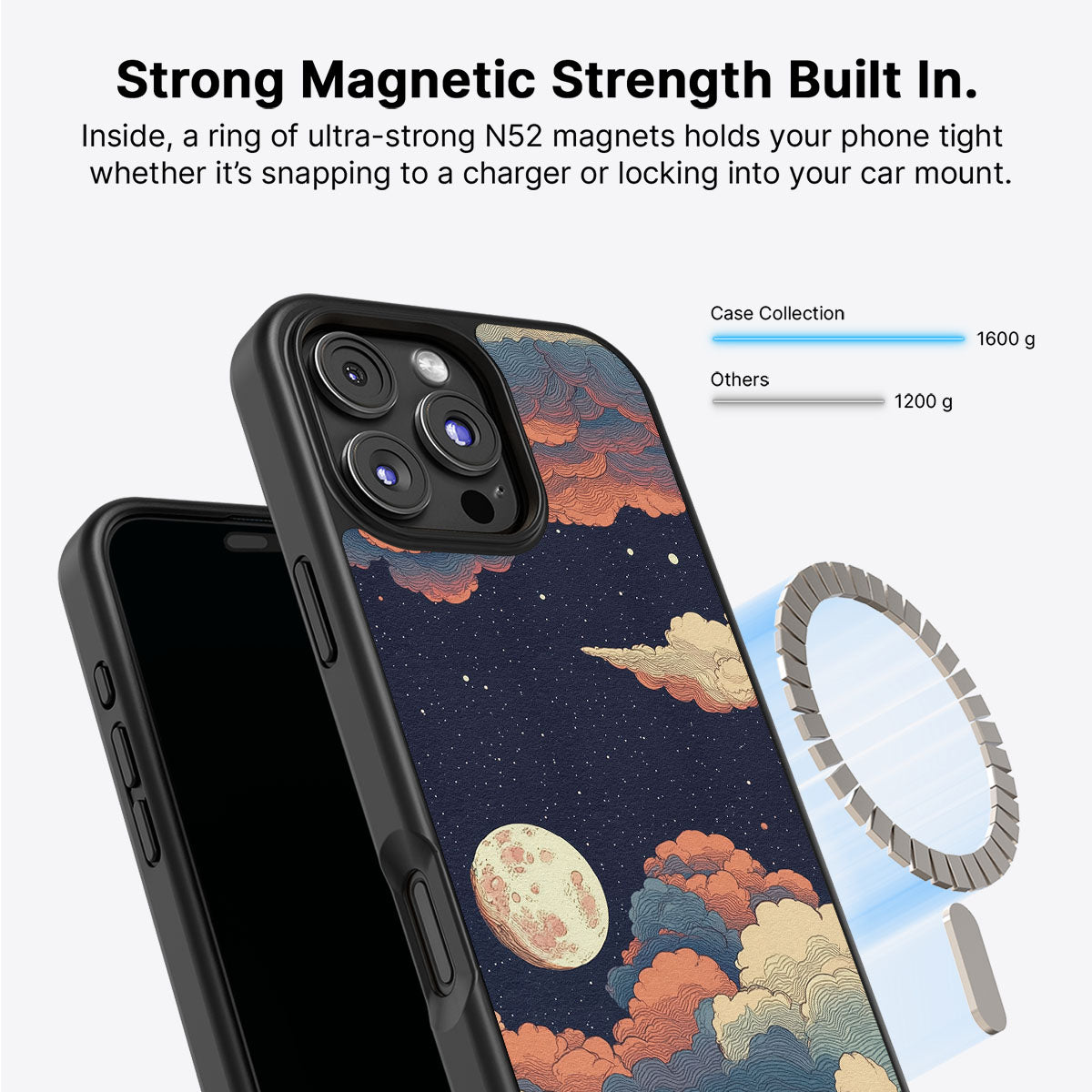 Blushed Moon - iPhone 16 Pro Case #case type_core (magsafe)