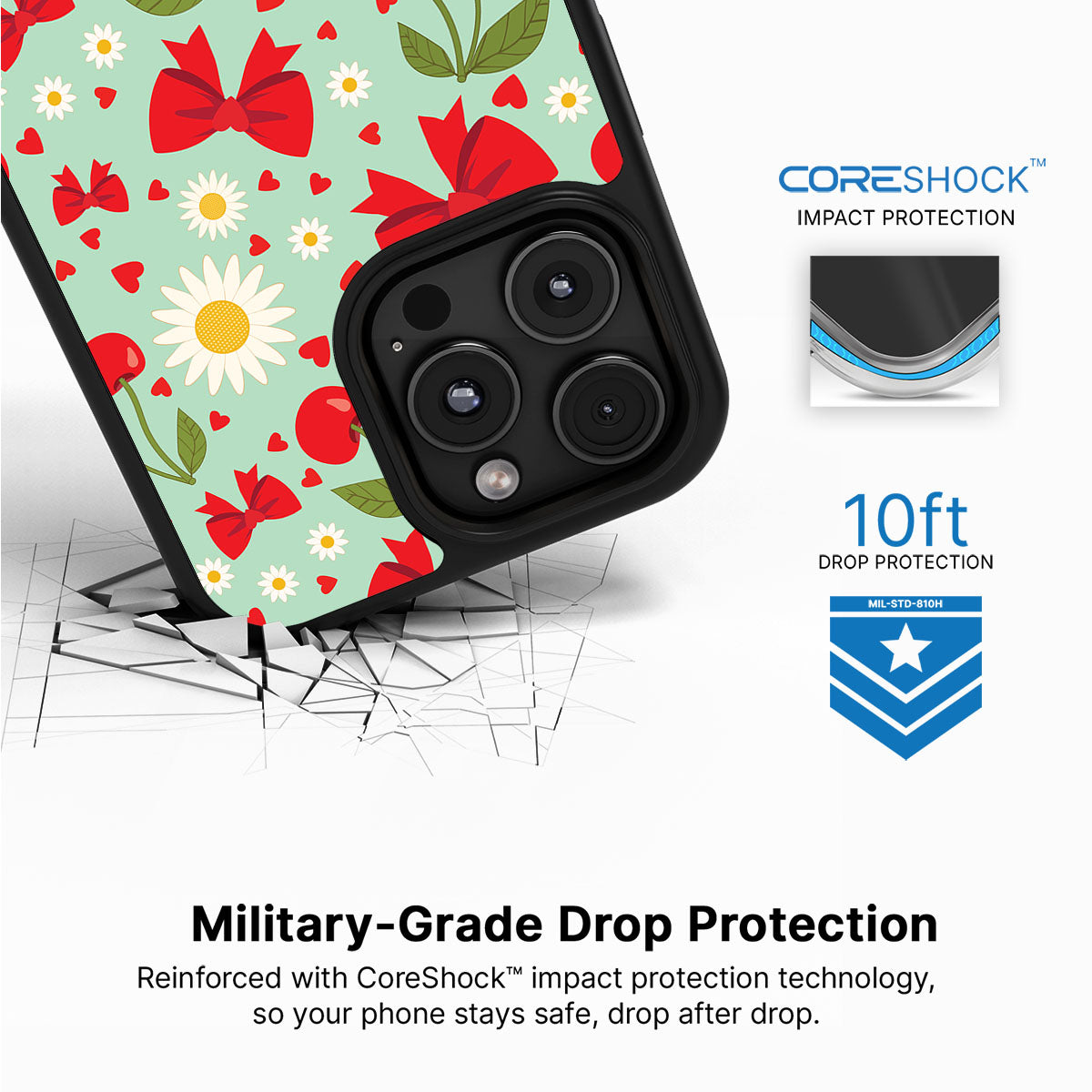 Blushing Bows - iPhone 16 Pro Case #case type_core (magsafe), #case type_core (non magsafe)