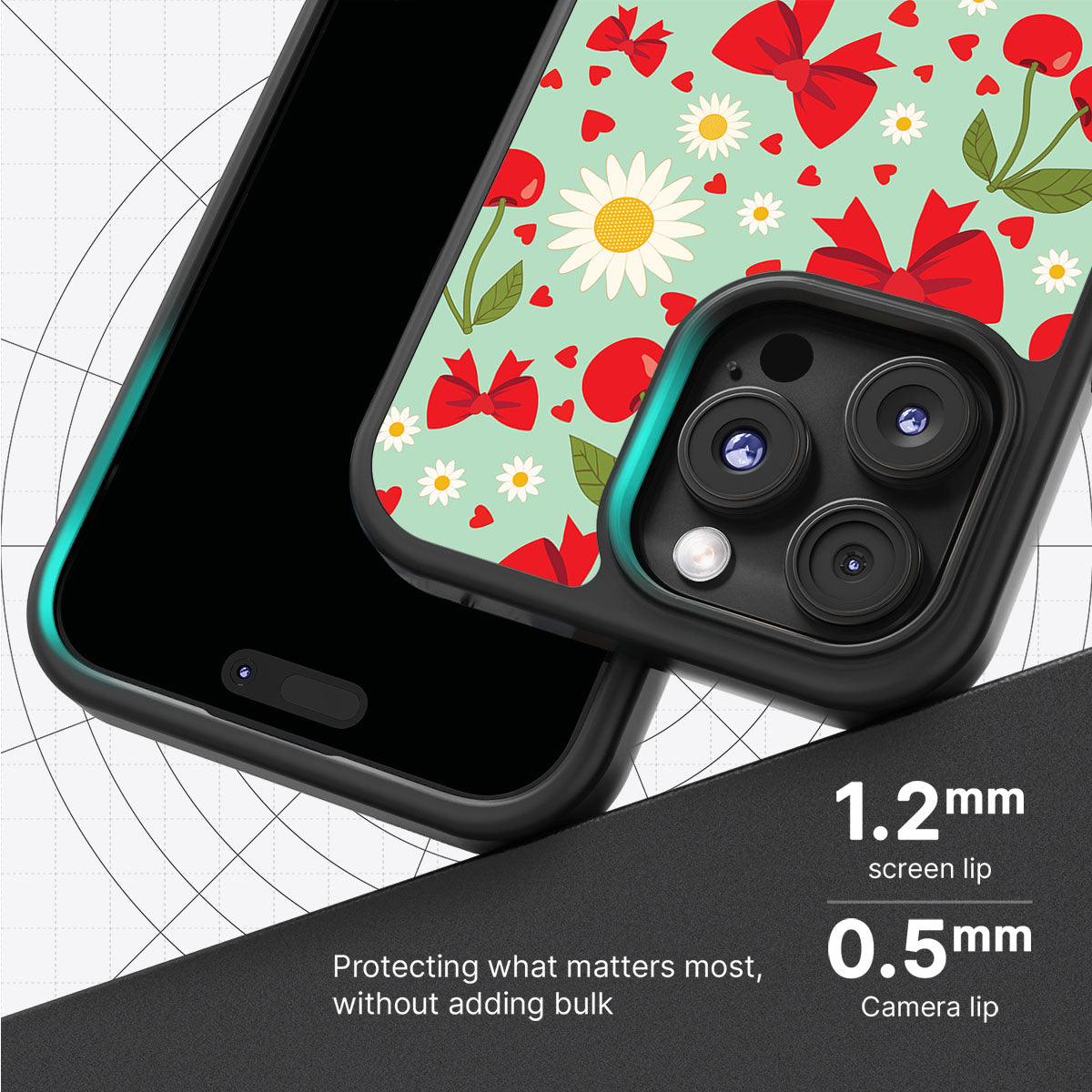 Blushing Bows - iPhone 16 Pro Case #case type_core (magsafe), #case type_core (non magsafe)