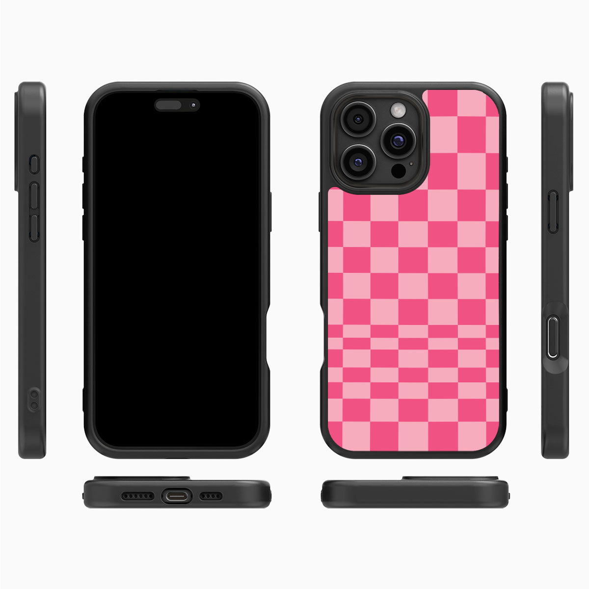 Candy Check iPhone 16 Pro case cover – multi-angle view
