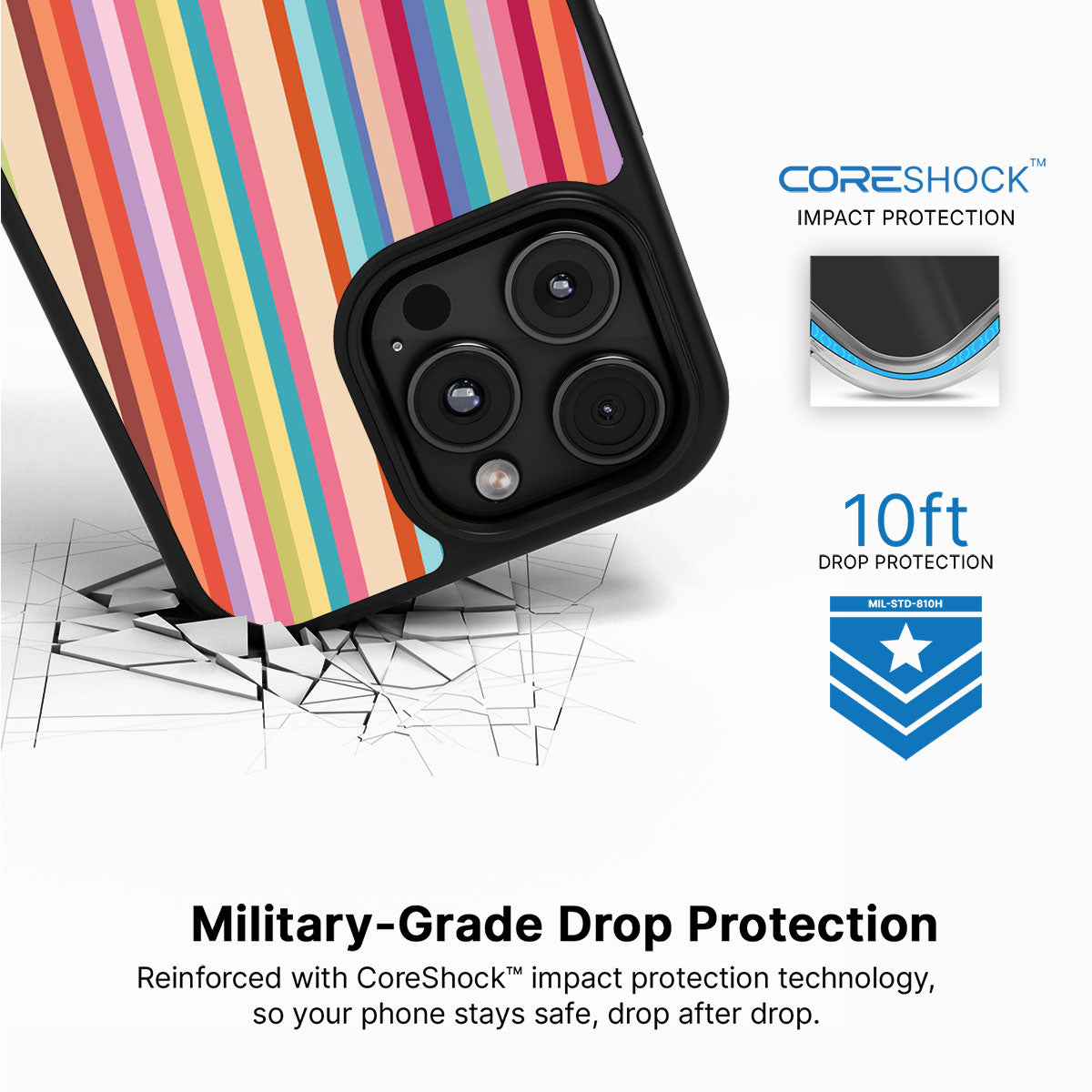 Candy Stripe - iPhone 16 Pro Case #case type_core (magsafe), #case type_core (non magsafe)