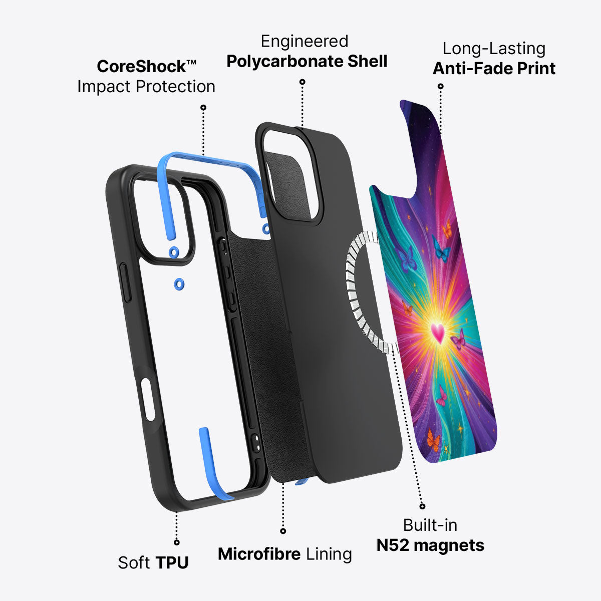 iPhone 16 Pro Case with MagSafe – Cosmic Aura