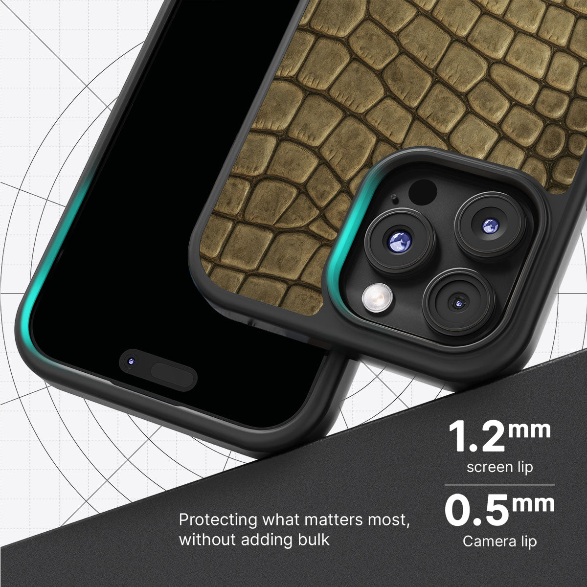 Croc Scales - iPhone 16 Pro Case #case type_core (magsafe), #case type_core (non magsafe)