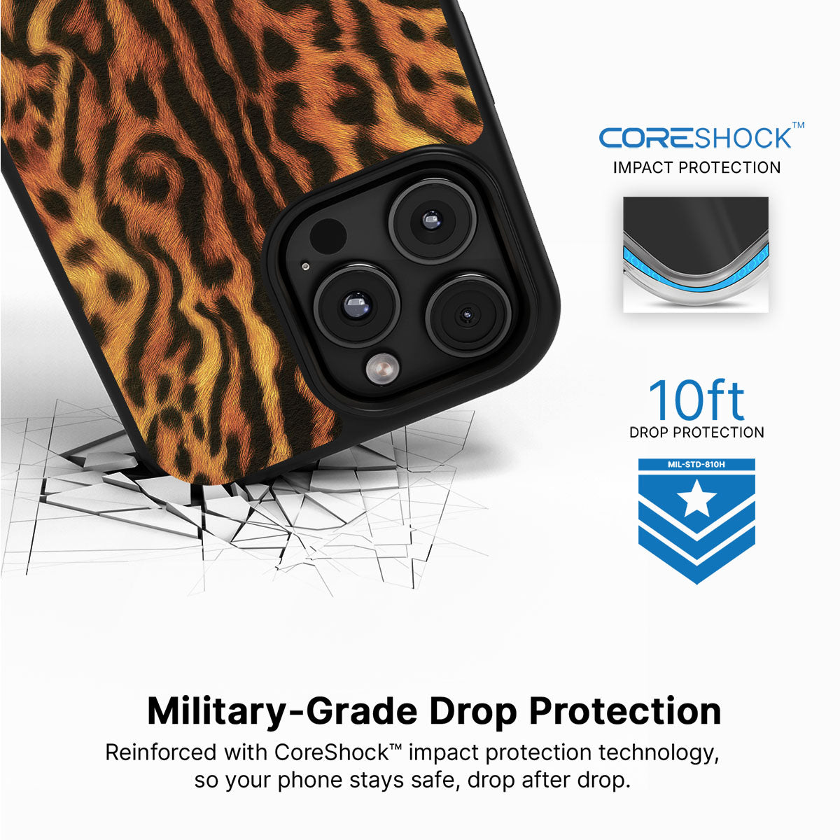 Leopard Trail - iPhone 16 Pro Case #case type_core (magsafe), #case type_core (non magsafe)