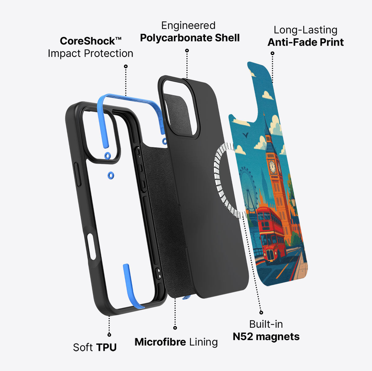 London - iPhone 16 Pro Case #case type_core (magsafe)