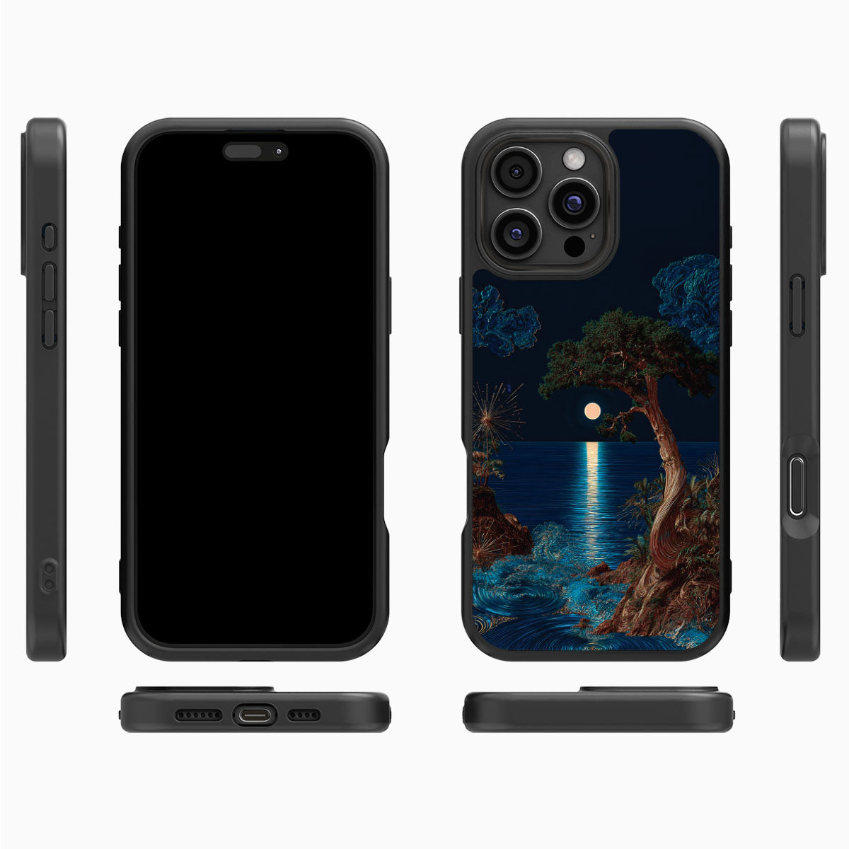 Quiet Moon - iPhone 16 Pro Case #case type_core (magsafe), #case type_core (non magsafe)