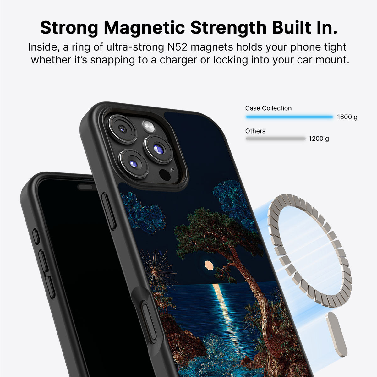 Quiet Moon - iPhone 16 Pro Case #case type_core (magsafe)