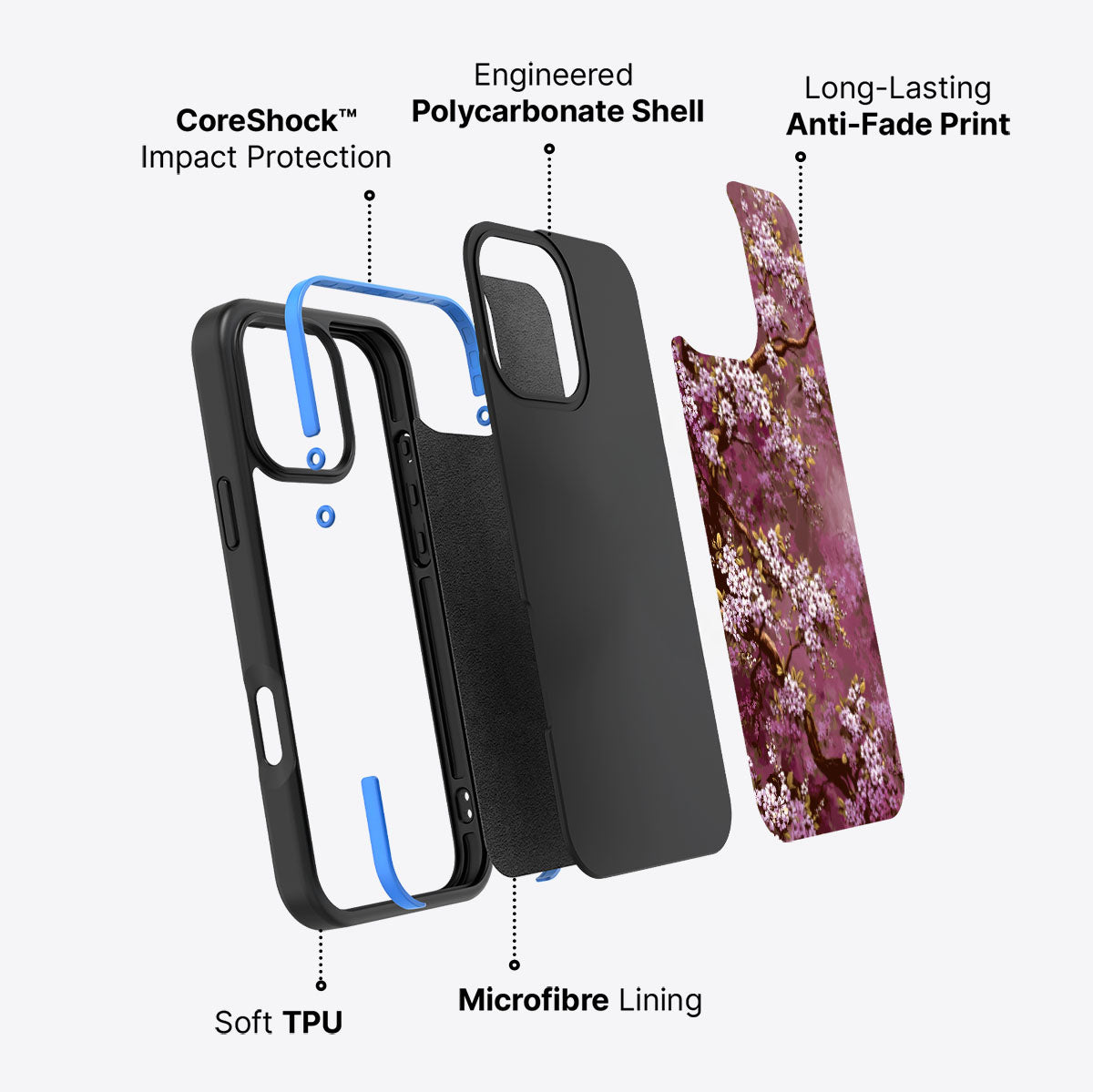 Rose Whisper - iPhone 16 Pro Case #case type_core (non magsafe)