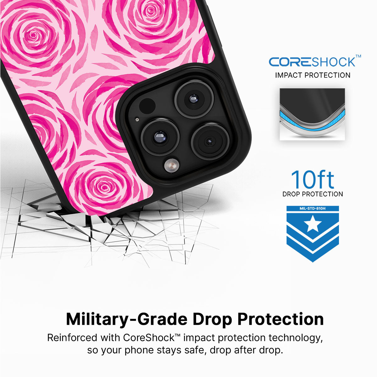 Rosy Reverie - iPhone 16 Pro Case #case type_core (magsafe), #case type_core (non magsafe)