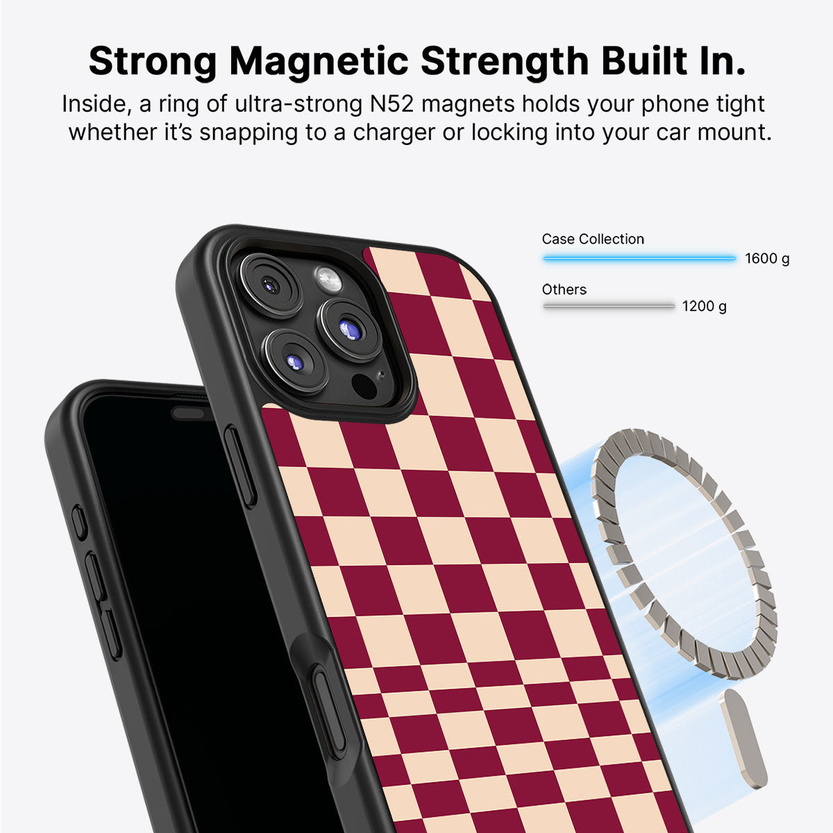 iPhone 16 Pro MagSafe case – Rouge Board design
