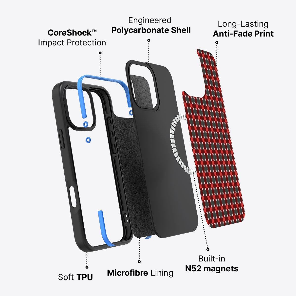 Sea of Rubies - iPhone 16 Pro Case #case type_core (magsafe)