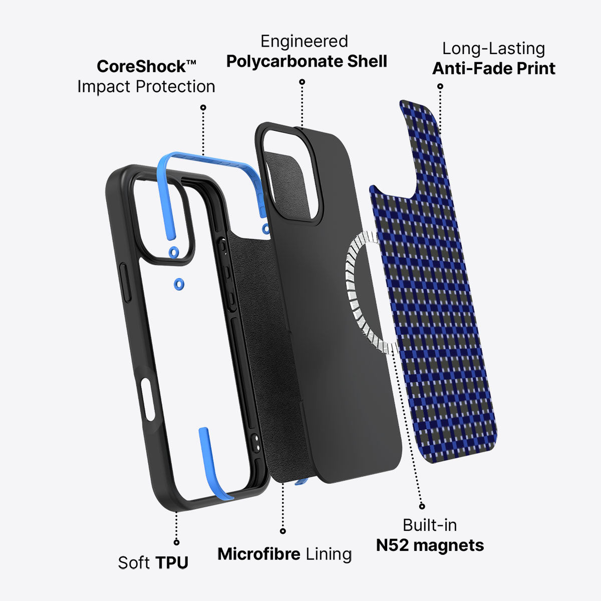 Sea of Sapphires - iPhone 16 Pro Case #case type_core (magsafe)