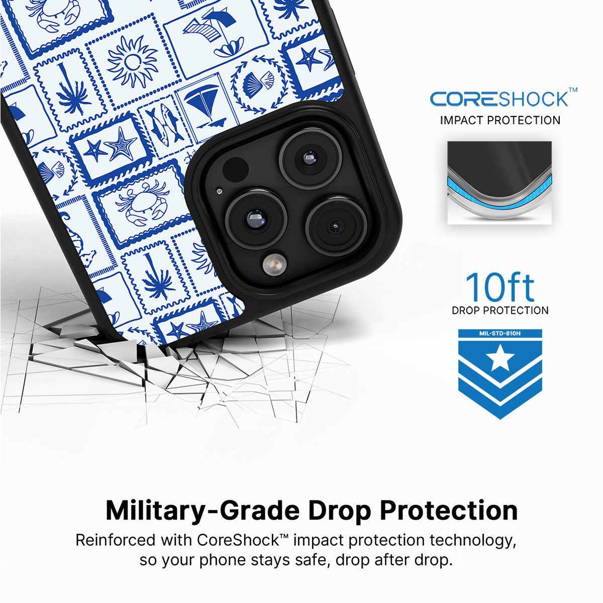 Seaside Sketches - iPhone 16 Pro Case #case type_core (magsafe), #case type_core (non magsafe)