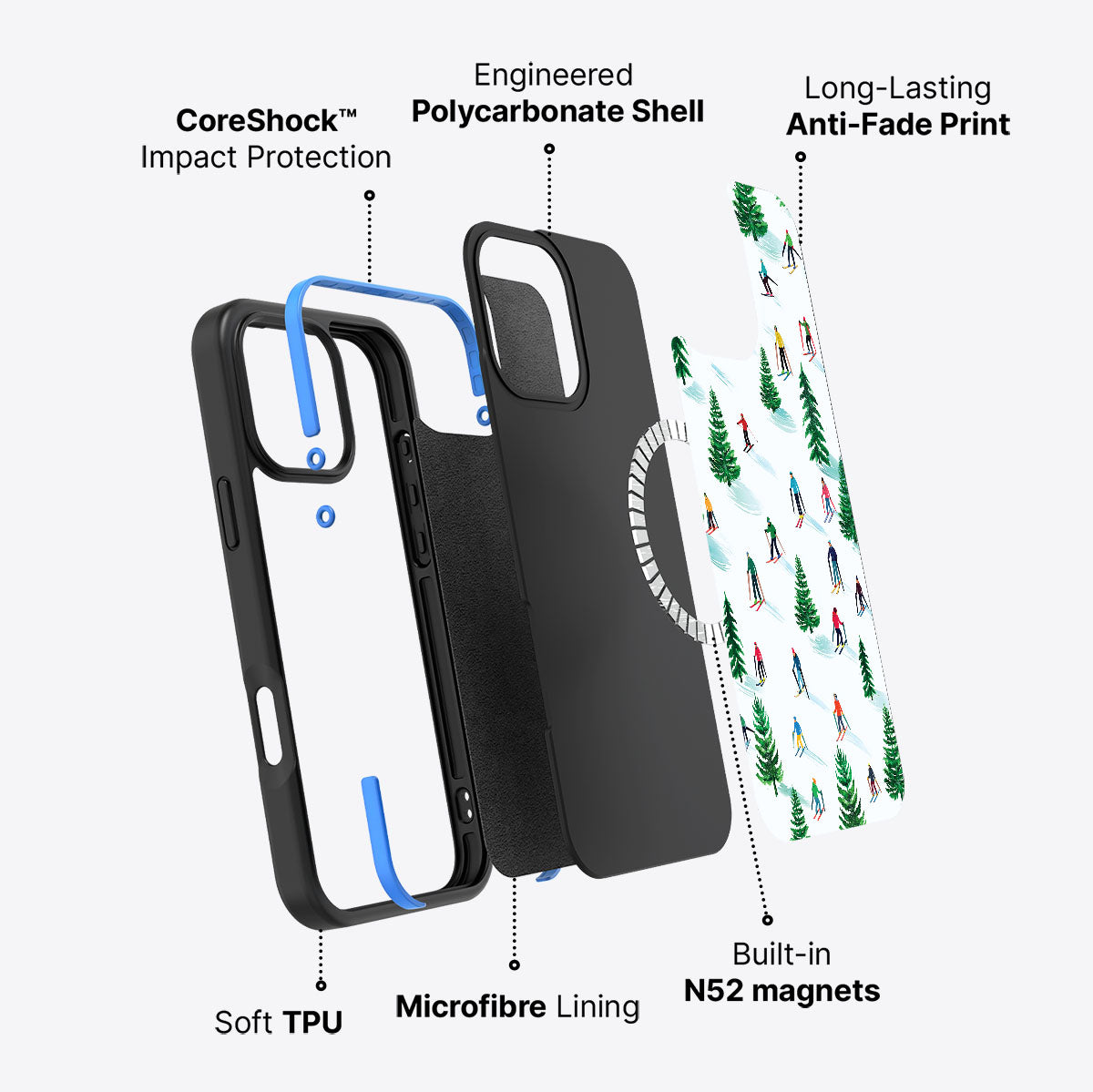 Ski Club - iPhone 16 Pro Case #case type_core (magsafe)