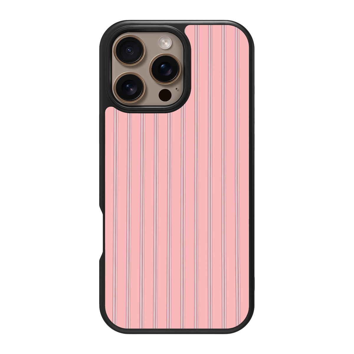 Sorbet Pinstripe design back view – iPhone 16 Pro case