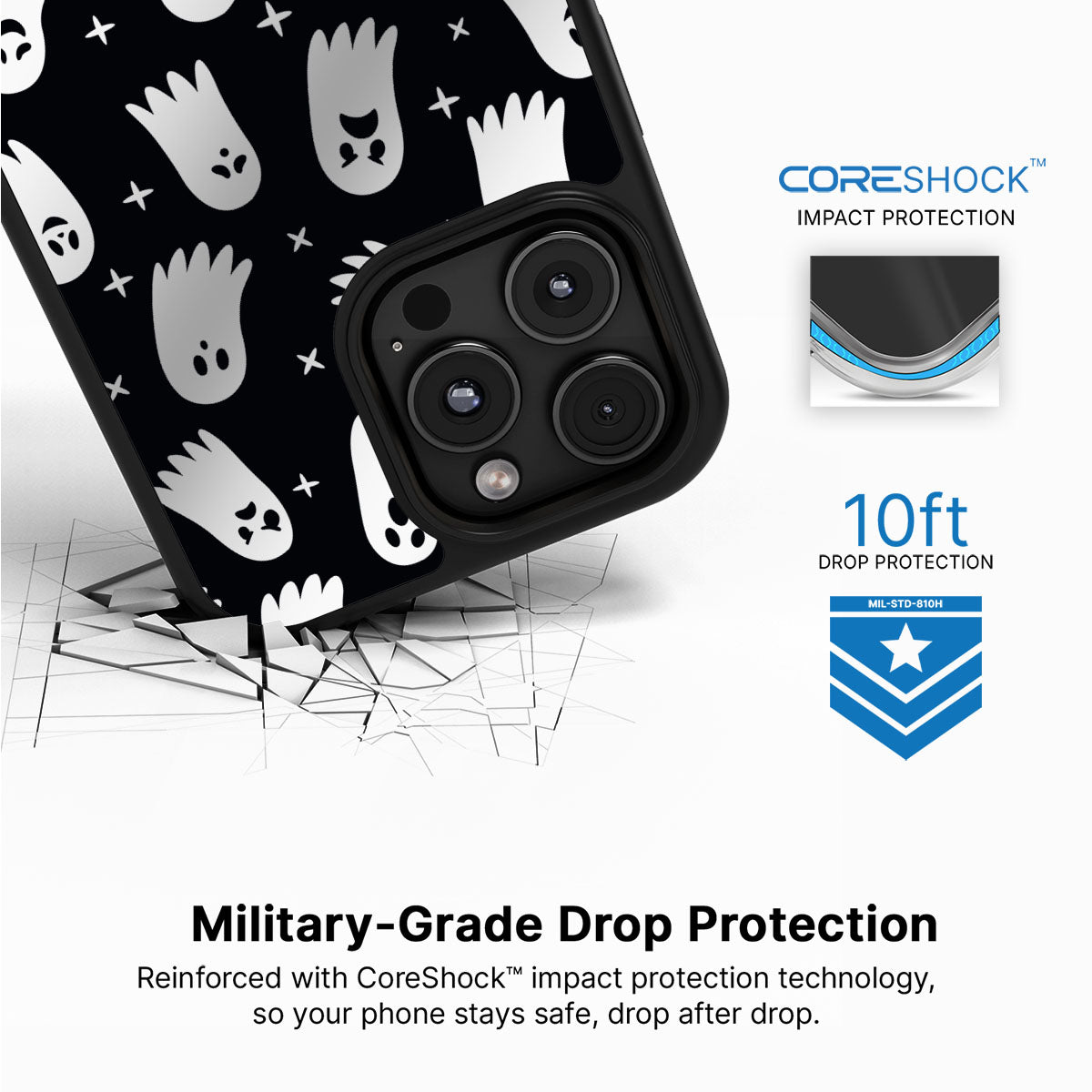 Spooky Spirits - iPhone 16 Pro Case #case type_core (magsafe), #case type_core (non magsafe)