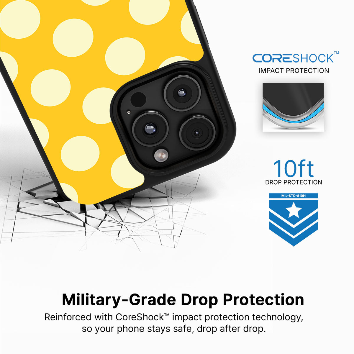 Sunny Dots - iPhone 16 Pro Case #case type_core (magsafe), #case type_core (non magsafe)
