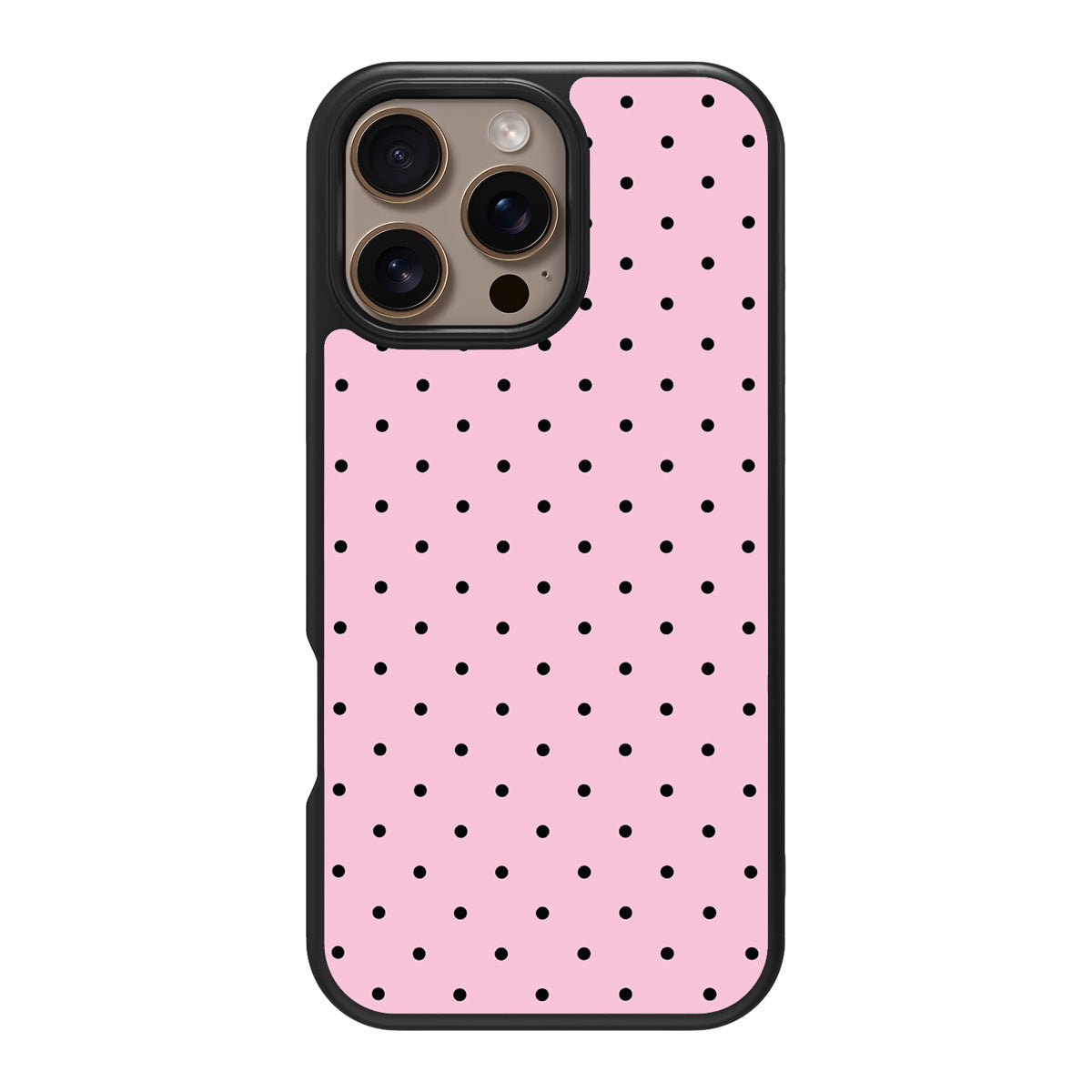 Pink Polka Dot iPhone 16 Pro Case – Veloria | MagSafe