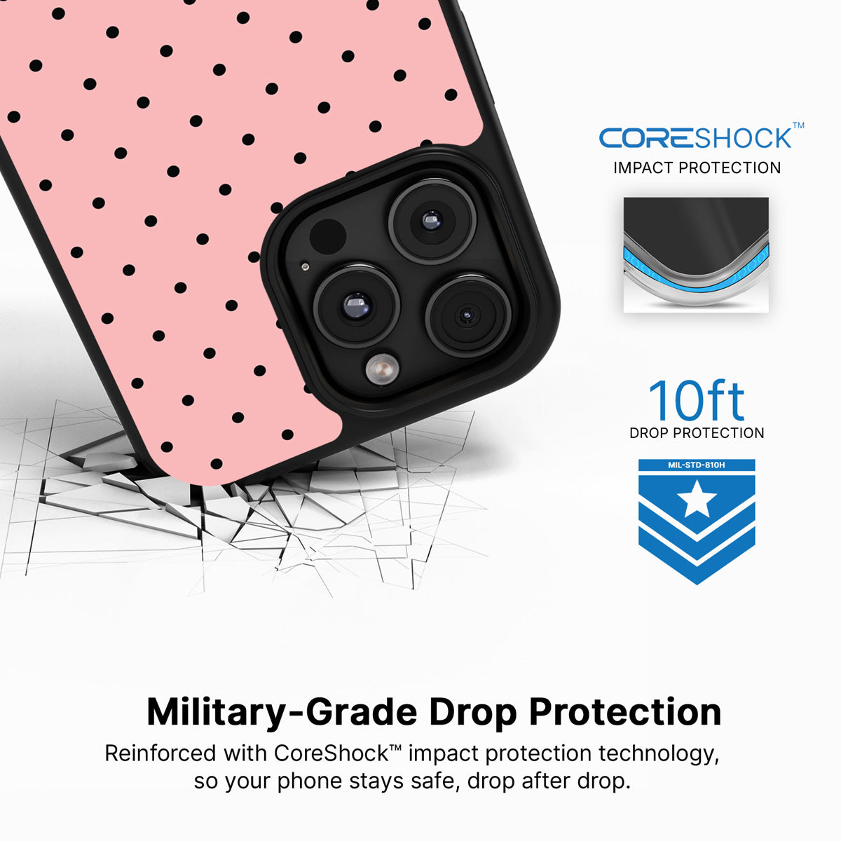 Veloria iPhone 16 Pro case with drop protection