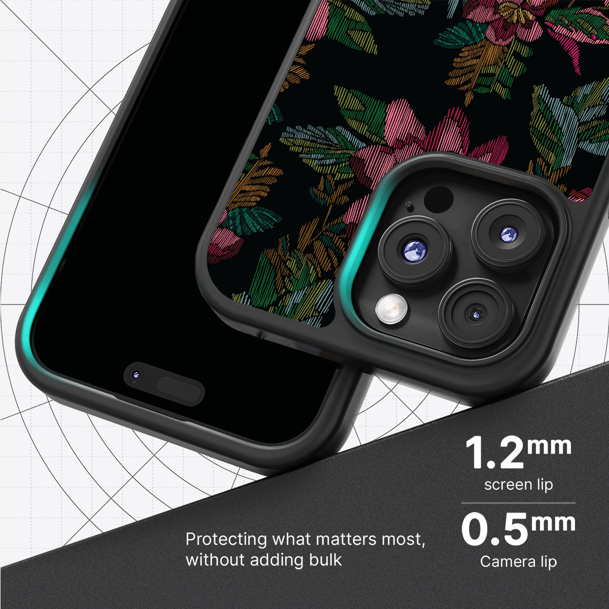 Woven Blooms - iPhone 16 Pro Case #case type_core (magsafe), #case type_core (non magsafe)