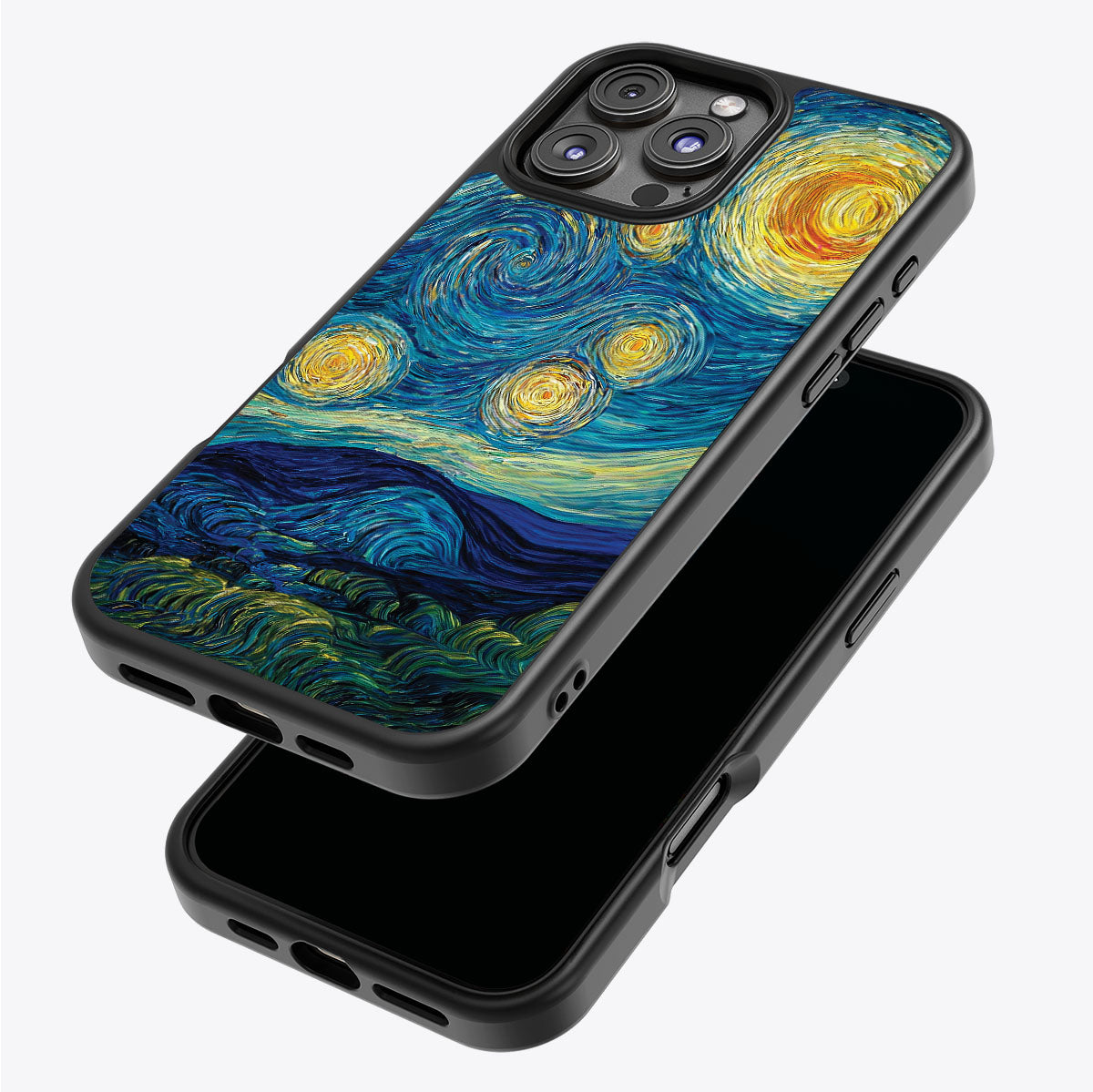Astral Waves iPhone 16 Pro Max case – back and side view