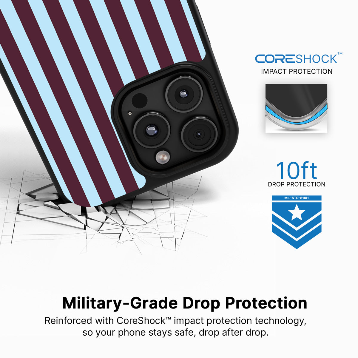 Cabernet Column iPhone 16 Pro Max case with drop protection