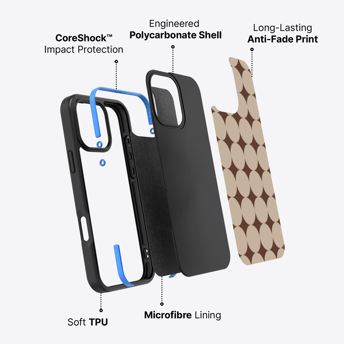 Caffe Latte - iPhone 16 Pro Max Case #case type_core (non magsafe)