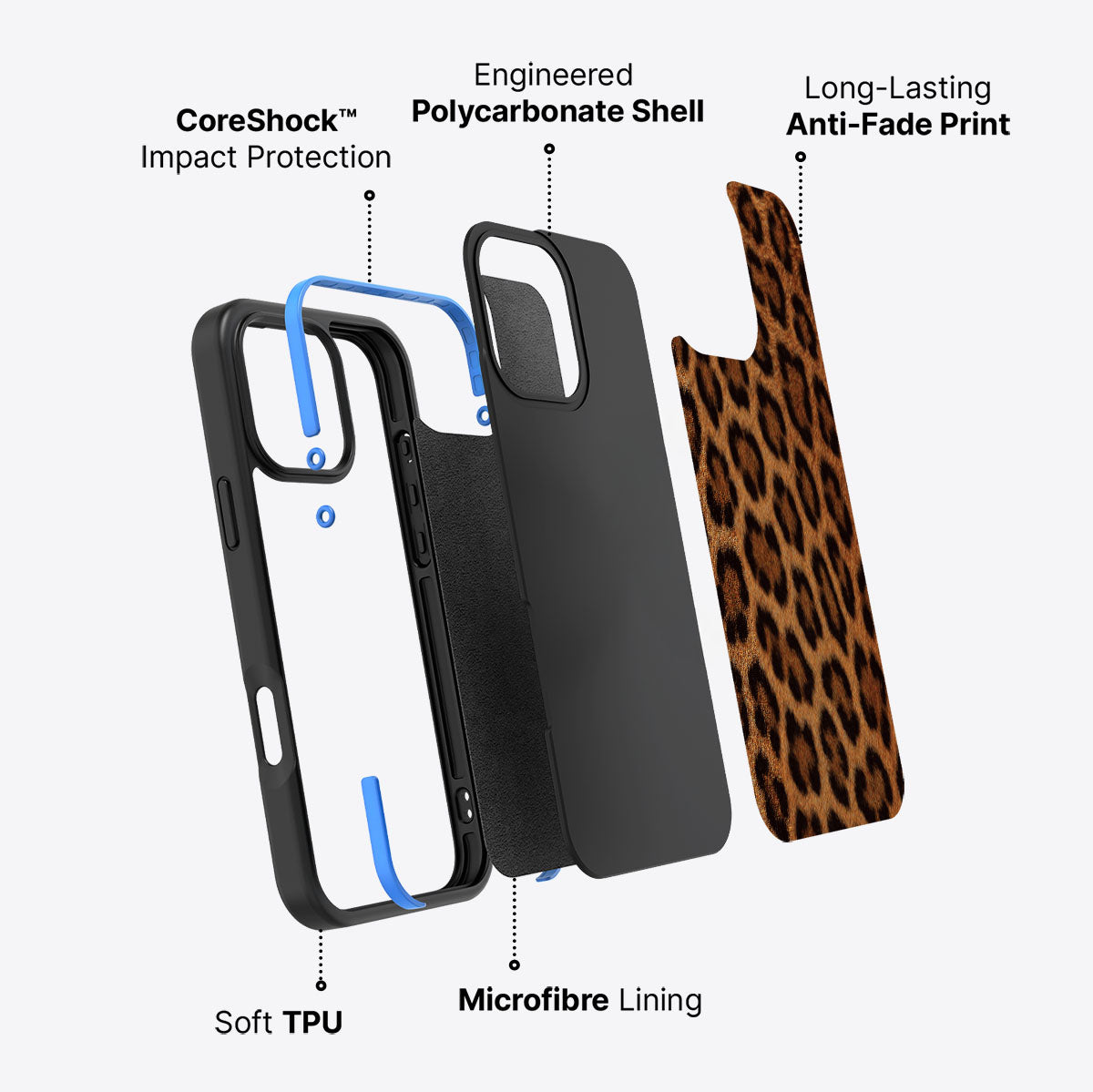 Classic Leopard - iPhone 16 Pro Max Case #case type_core (non magsafe)