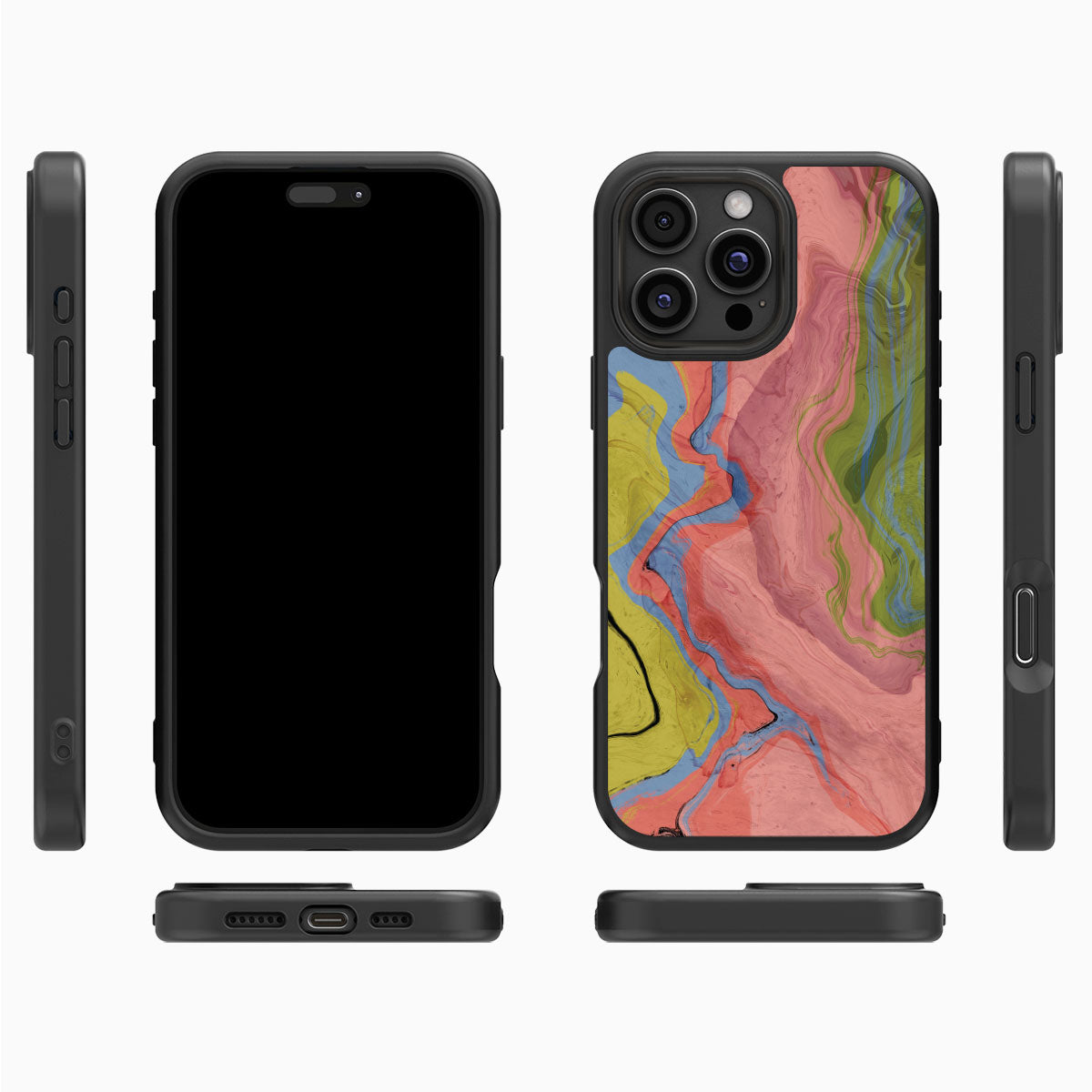 Coloured Rivers - iPhone 16 Pro Max Case, #case type_core (magsafe), #case type_core (non magsafe)