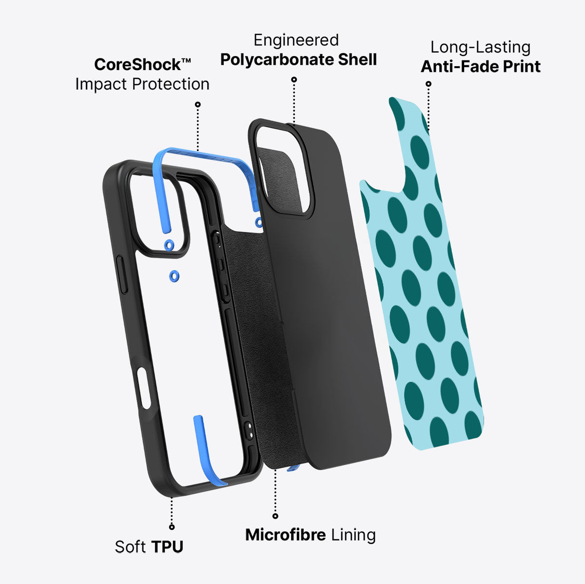 Coral Bed - iPhone 16 Pro Max Case #case type_core (non magsafe)